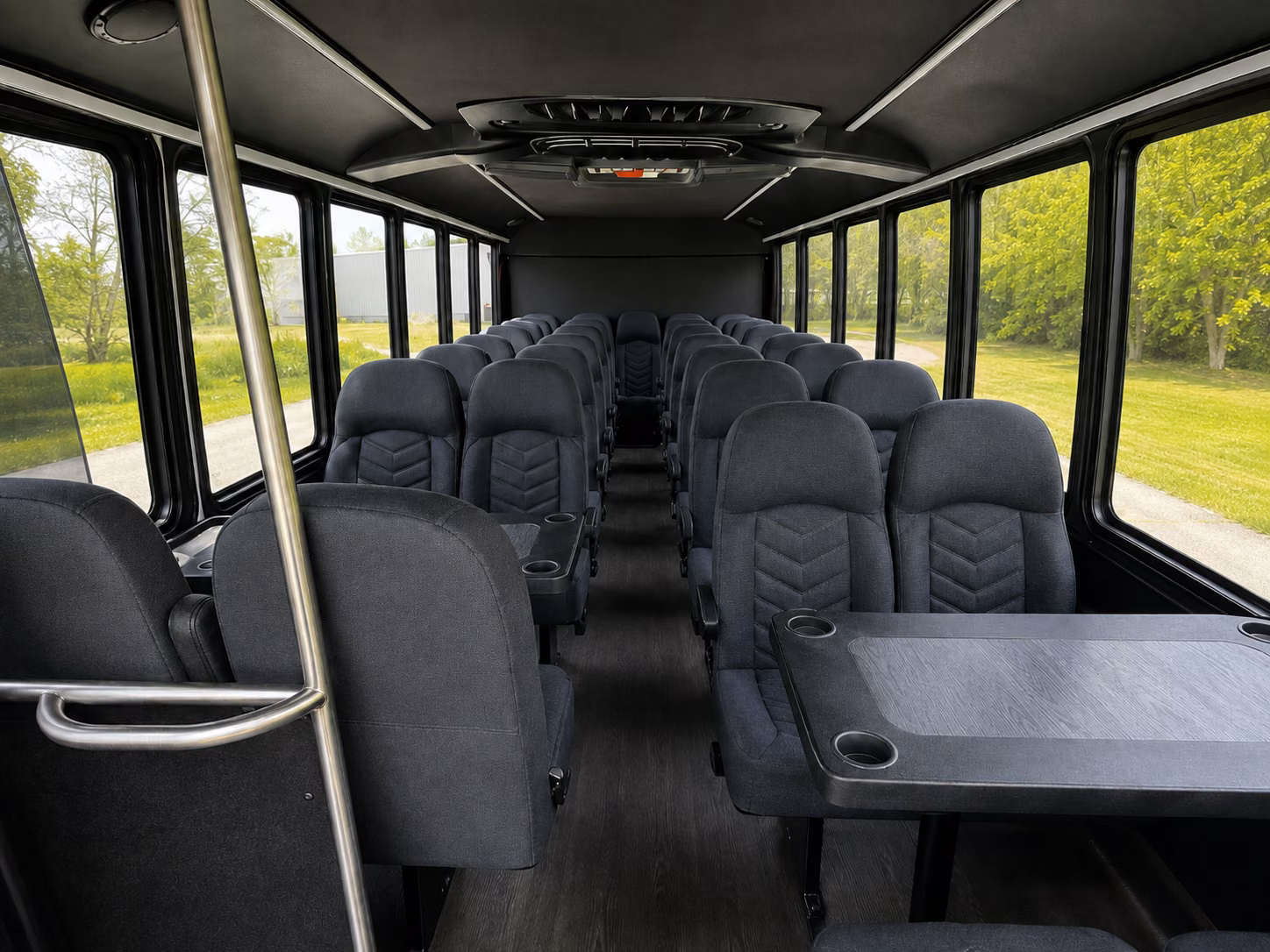 stamford 18 passenger minibus interior