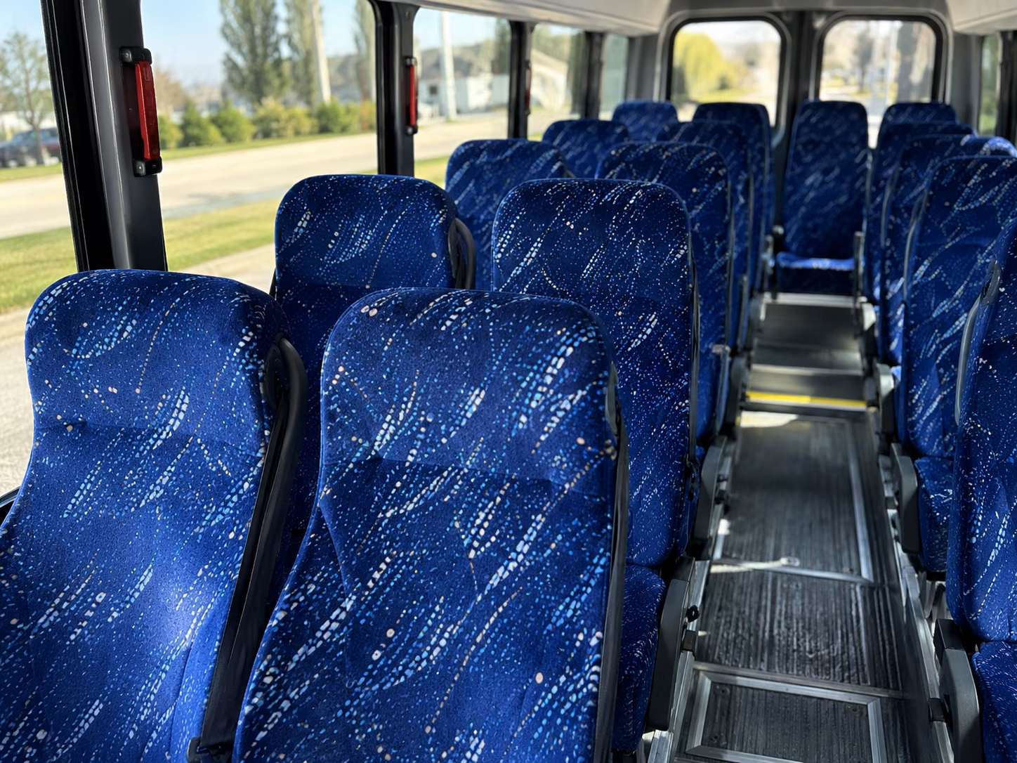 stamford 20 passenger minibus inside