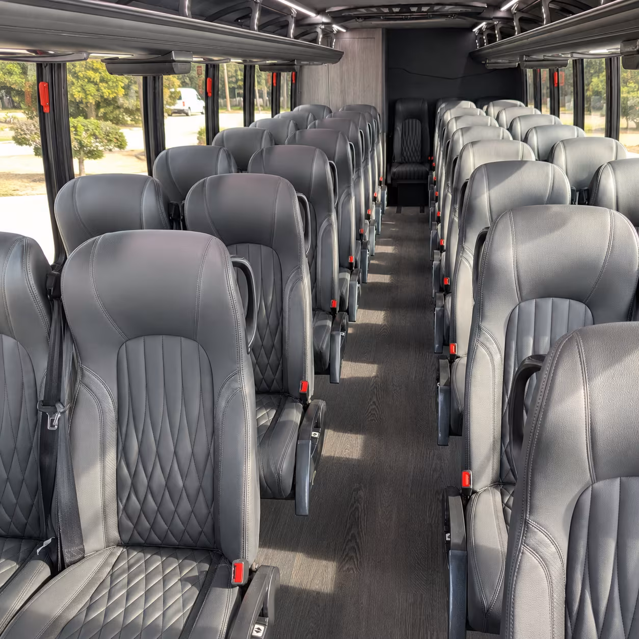 stamford 25 passenger minibus inside