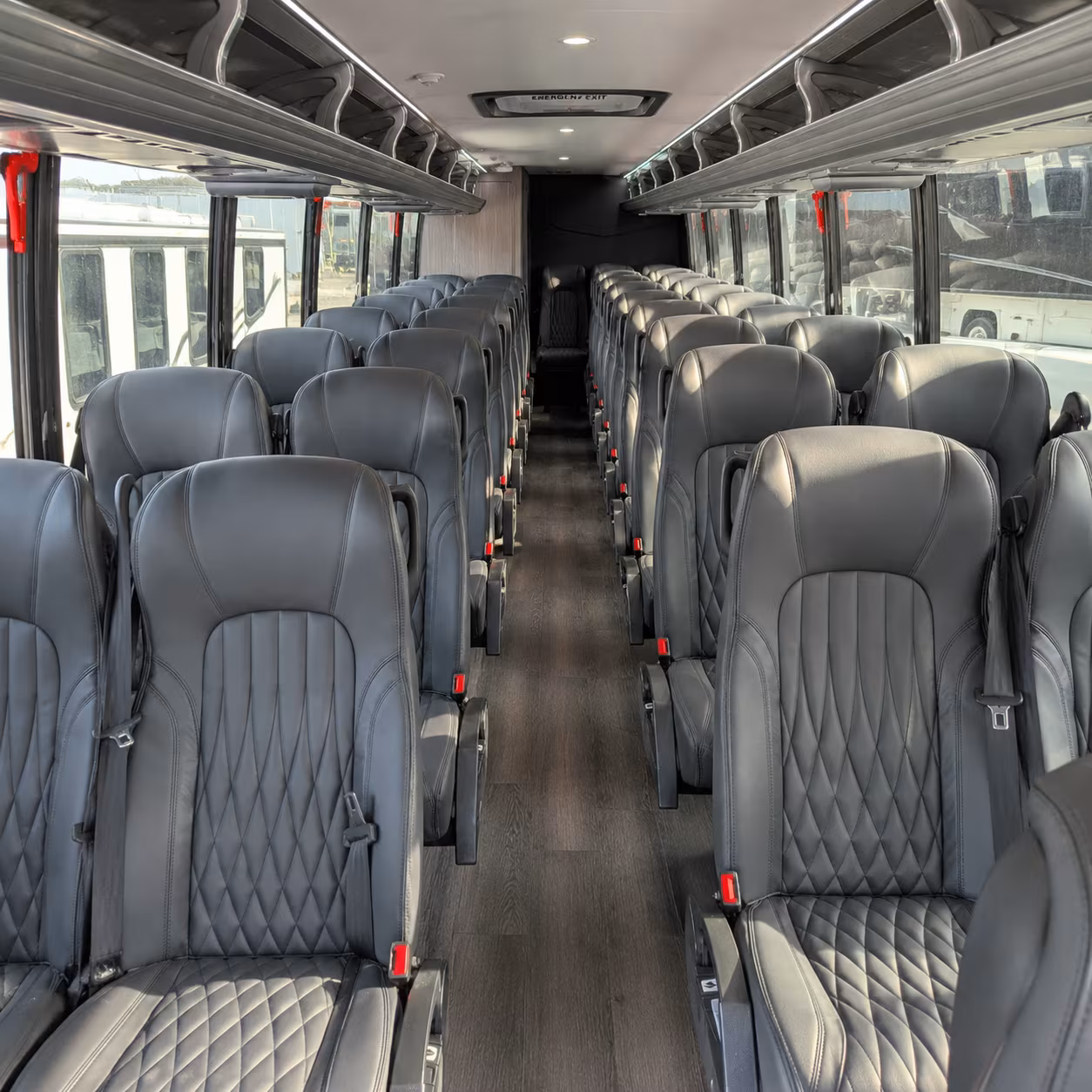 stamford 25 passenger minibus interior