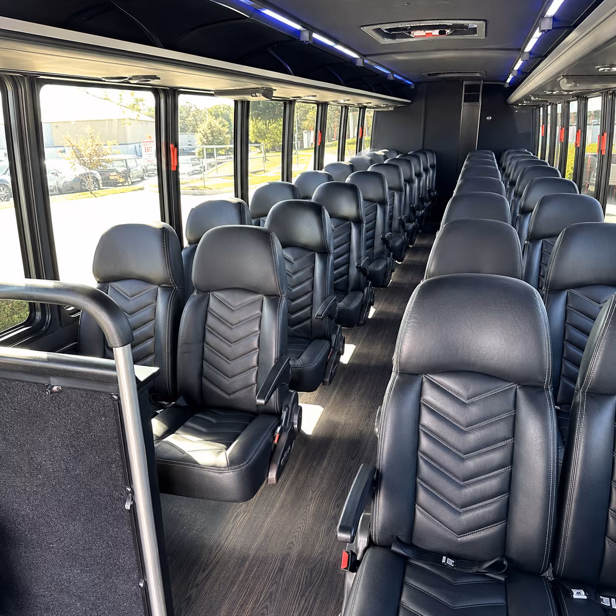 stamford 30 passenger minibus inside