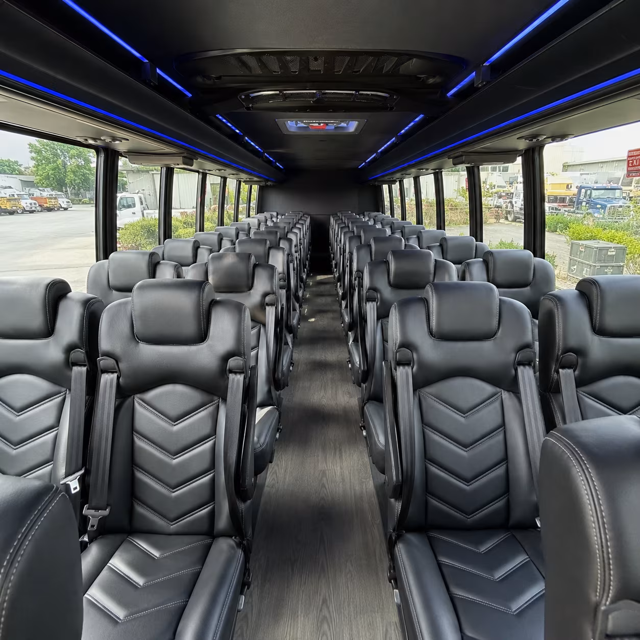 stamford 35 passenger minibus inside