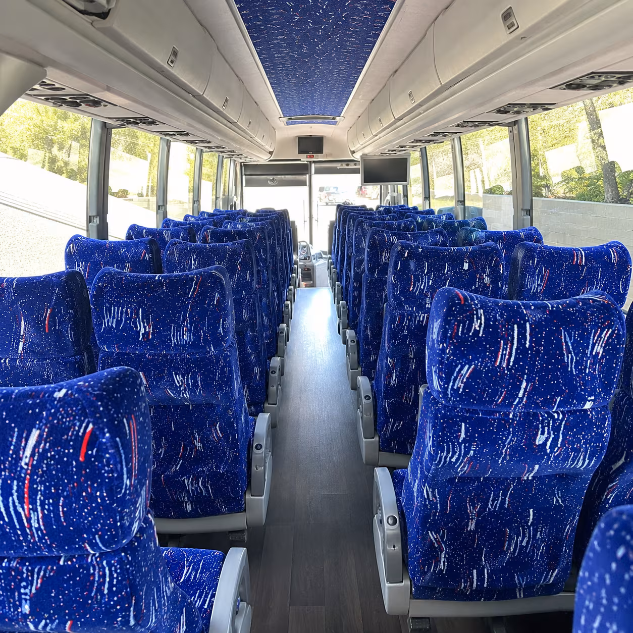 stamford 50 passenger charter bus interior