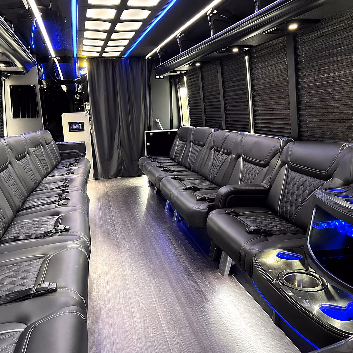 stamford party bus inside