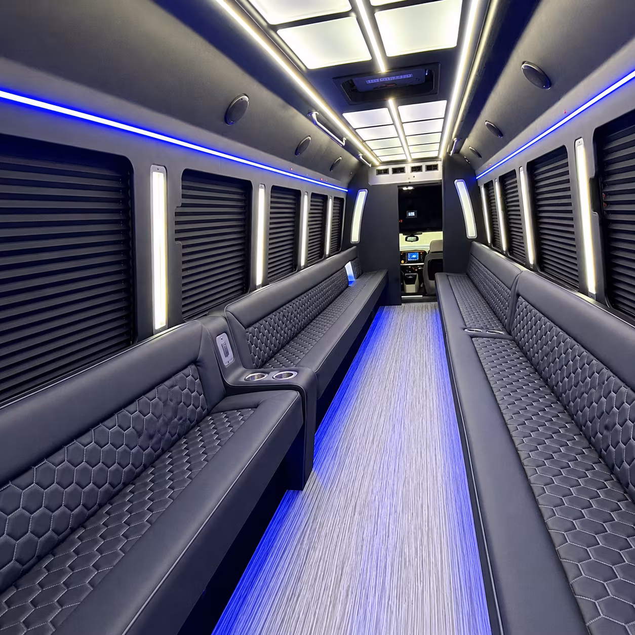 stamford party bus interior