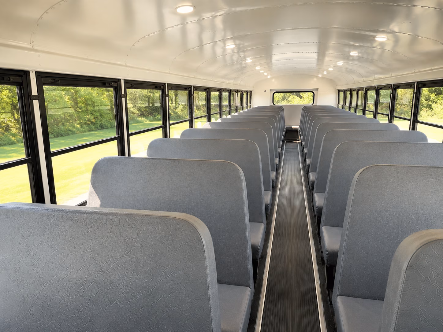 stamford school bus inside